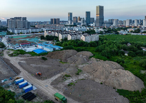 運河之都江蘇淮安城市建筑風光