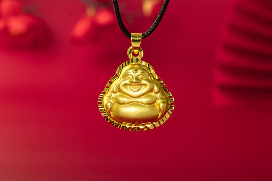 黃金吊墜產(chǎn)品攝影圖