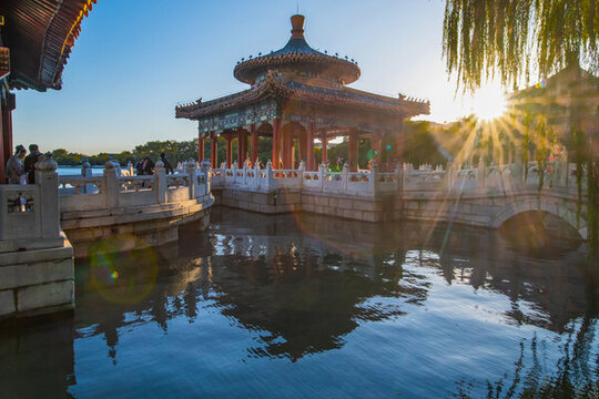 北京北海公園五龍亭