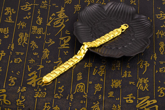 黃金手鏈男款場景圖