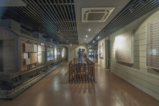 連云港隴海鐵路歷史博物館內(nèi)景