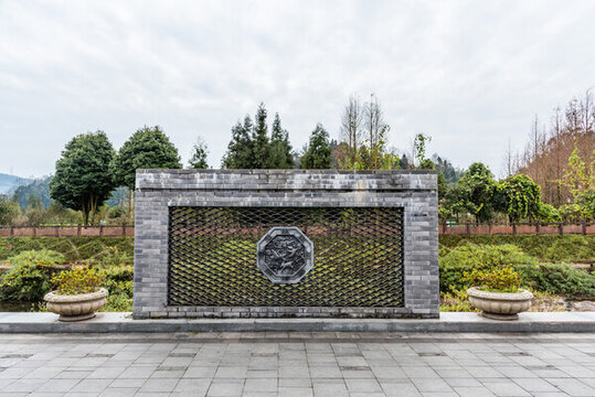 中國(guó)四川雅安上里古鎮(zhèn)的復(fù)古建筑