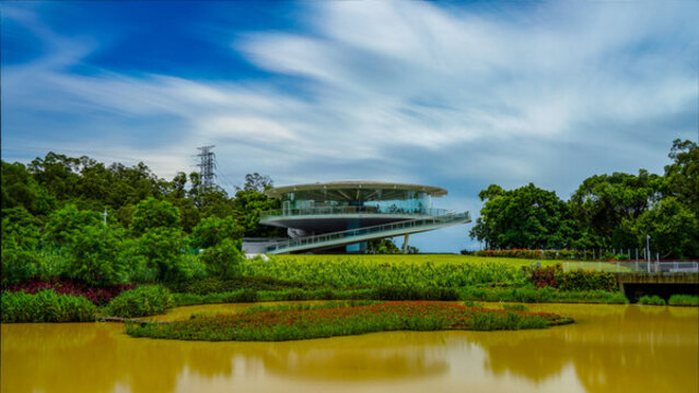 深圳梧桐山恩上濕地公園雨后風(fēng)景