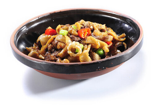 拆骨肉炒肥腸