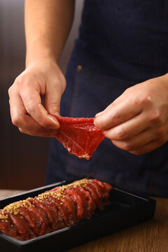 刀切牛肉