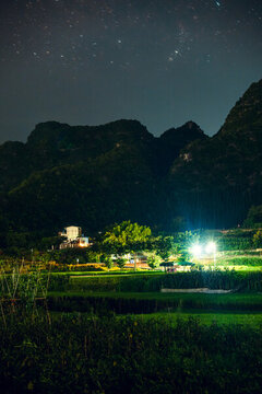夜晚的星空
