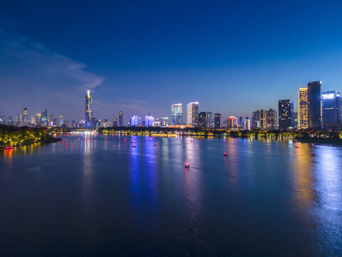 南京玄武湖夜景