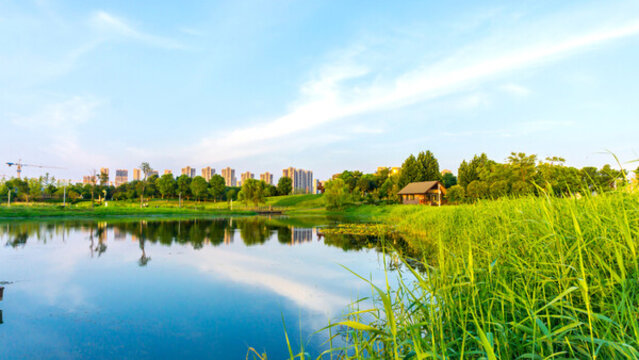 體育公園晚霞