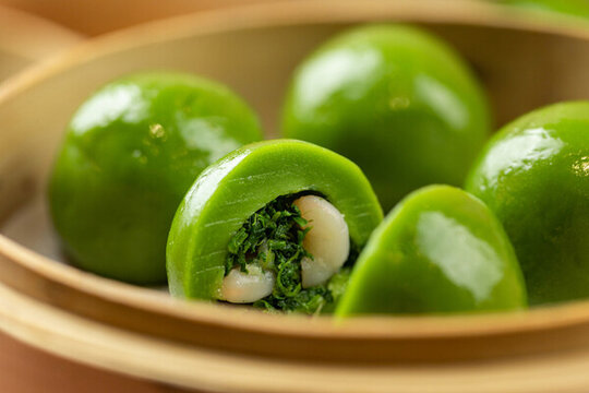 芥菜蝦仁青團(tuán)子