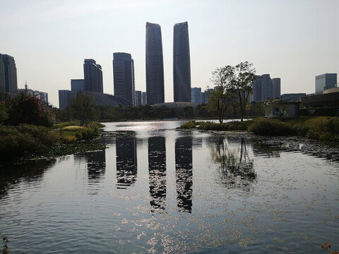 城市公園水景