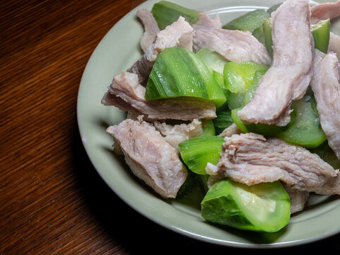 白灼豬肉線瓜