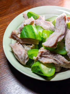 白灼豬肉線瓜