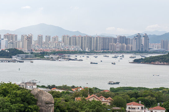 福建省廈門市鼓浪嶼海島自然風光