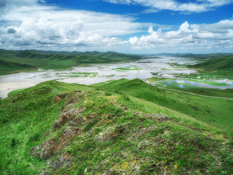 川西草原漫澤塘草原濕地風(fēng)光