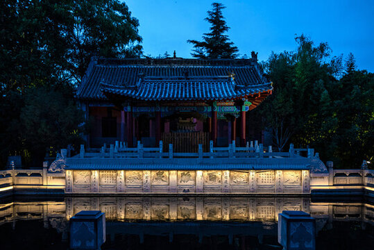 明水古城夜景