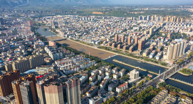 河南三門峽靈寶市城市風(fēng)光