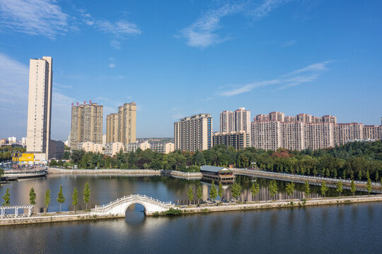 河南三門峽靈寶市城市風(fēng)光