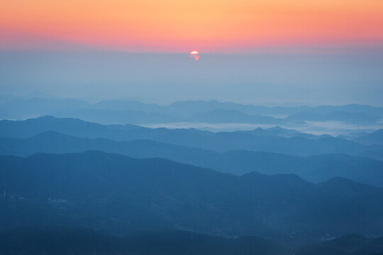 河源野豬嶂高山日出
