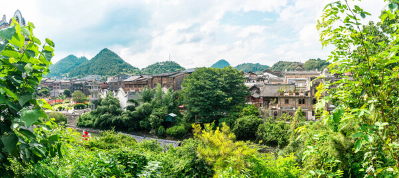 下司古鎮(zhèn)全景圖高清圖