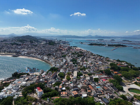 航拍漳州市東山島南門灣