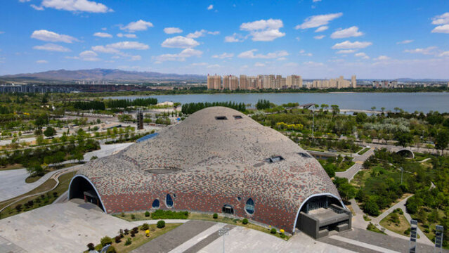航拍大同大劇院