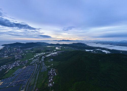 海陵島晚霞風(fēng)光