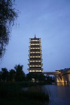 中國大運河博物館夜景