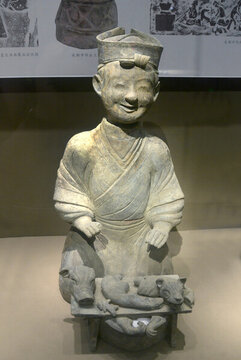 成都博物館東漢陶庖廚俑