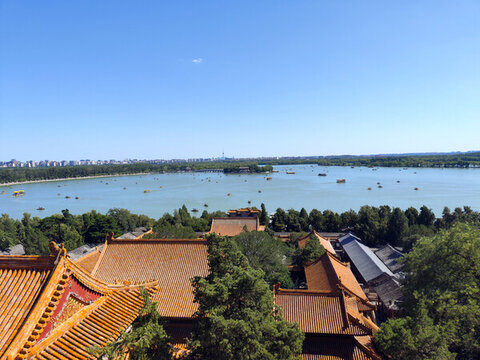 頤和園大佛寺與昆明湖