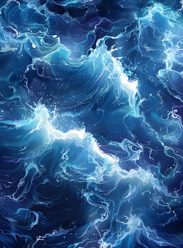 洶涌澎湃的海浪