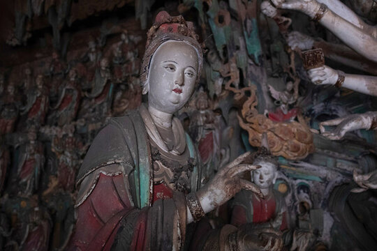 山西平遙雙林寺雕塑