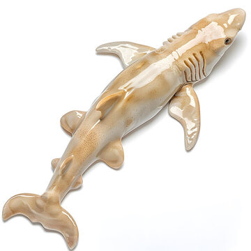陶瓷鯊魚(yú)擺件