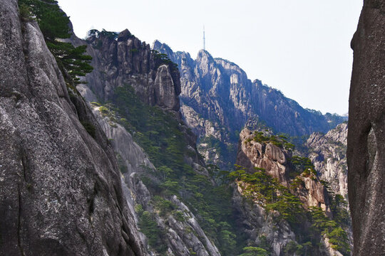 黃山懸崖峭壁