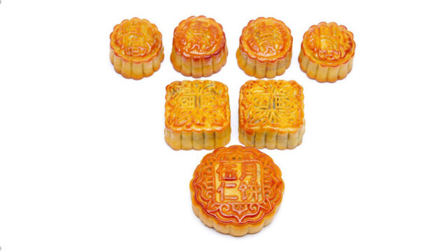 中秋節(jié)月餅白底圖