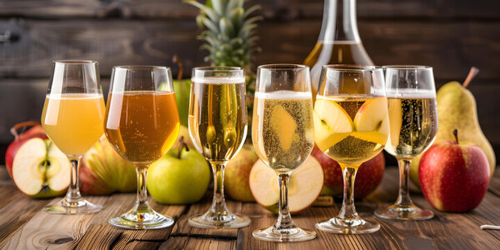 蘋果酒搭配蘋果梨子菠蘿