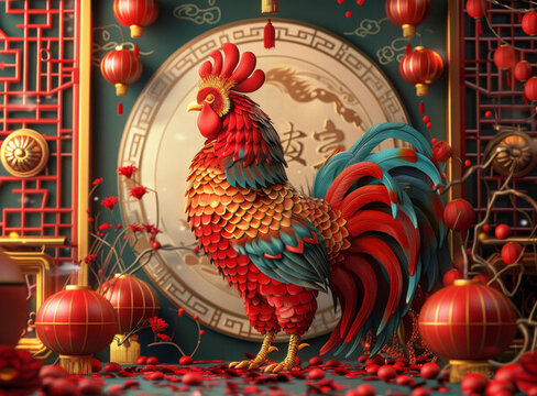 雄雞報(bào)曉辭舊歲