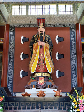 紹興禹廟當(dāng)前大禹像
