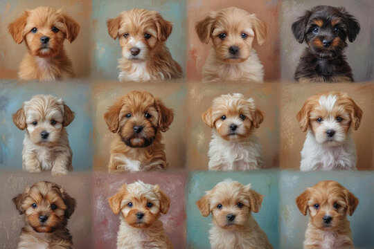 貴賓犬和玩具貴賓犬幼犬合集