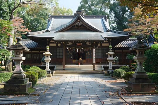 日本傳統(tǒng)寺廟與秋葉