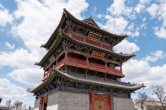 山西大同古城鐘樓