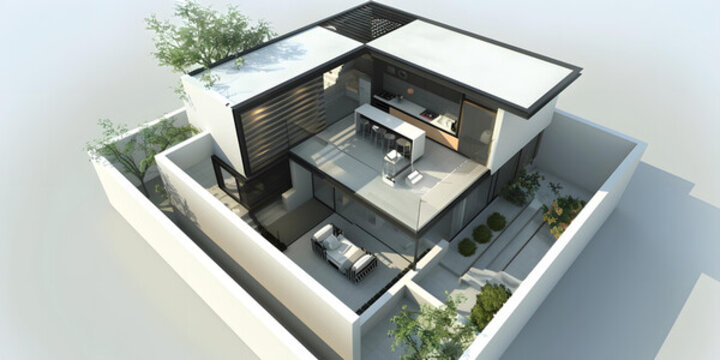 現(xiàn)代住宅屋頂花園露臺(tái)設(shè)計(jì)