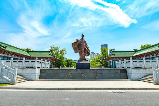 南昌滕王閣王勃廣場(chǎng)城市風(fēng)光