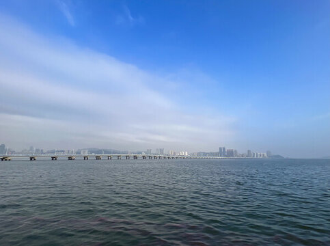 珠海城市風光港珠澳大橋引橋
