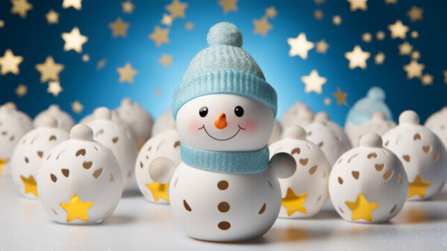 可愛(ài)的小雪人