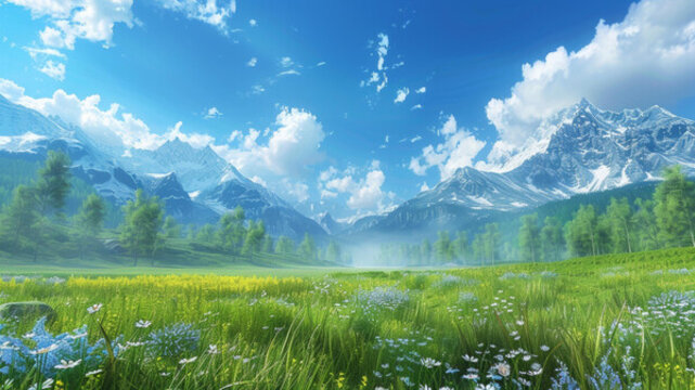 高山草甸晨曦