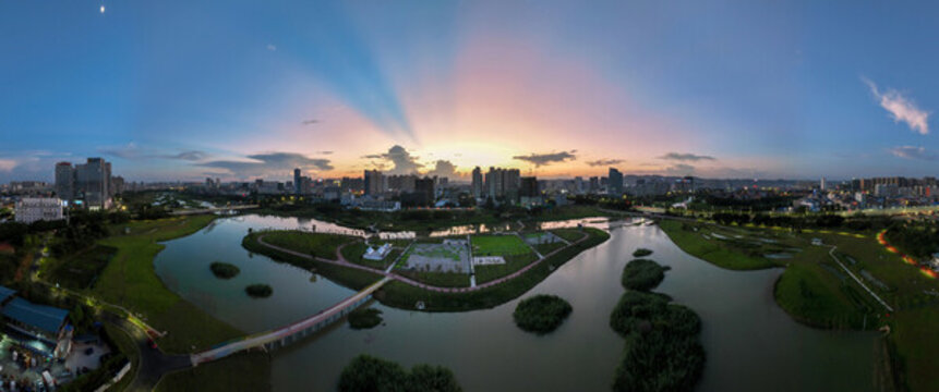 南寧市心圩江濕地公園風(fēng)光