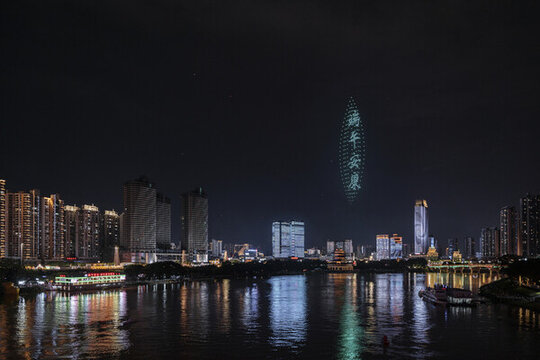 邕江夜色