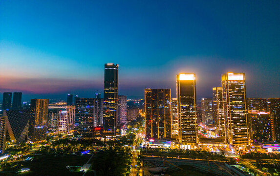 杭州未來科技城夜景
