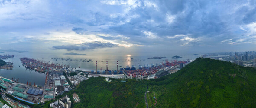深圳赤灣港全景