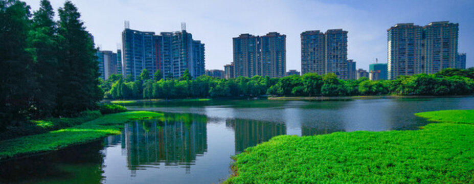 佛山市亞洲藝術(shù)公園湖景